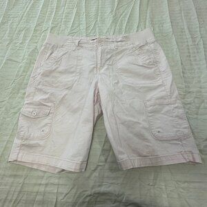 🦜 GLORIA VANDERBILT WOMENS CARGO SHORTS SIZE 12 🦜